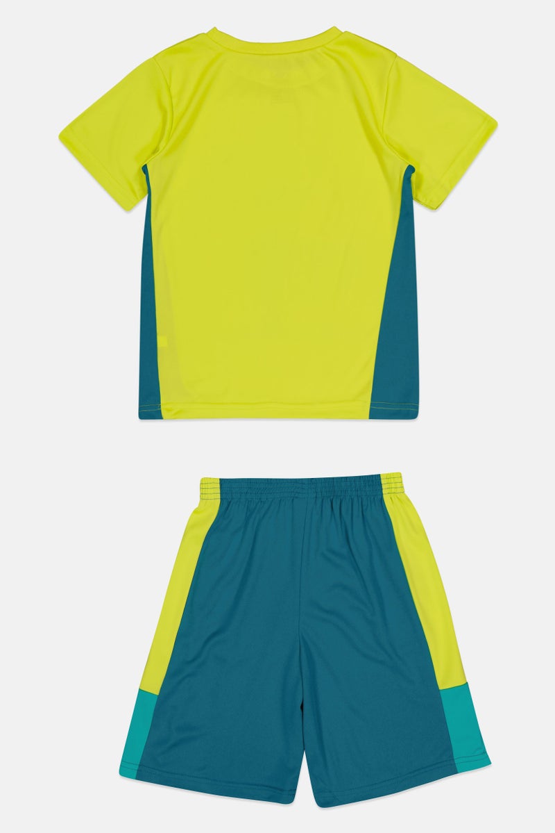 Body Glove Toddlers Boy 3 Pieces Brand Logo T-Shirt And Shorts Set, Multicolor - Image 2